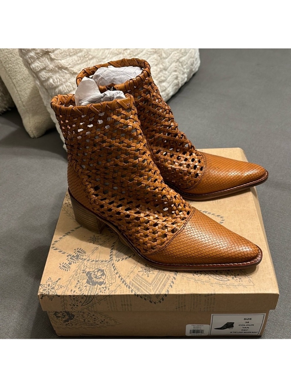 Free People in the loop woven boots tan - Picture 11 of 11
